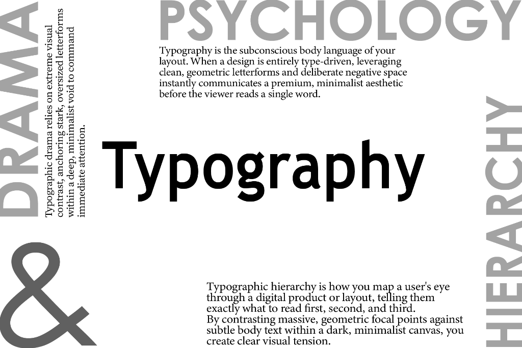 Played with typography only no visuals